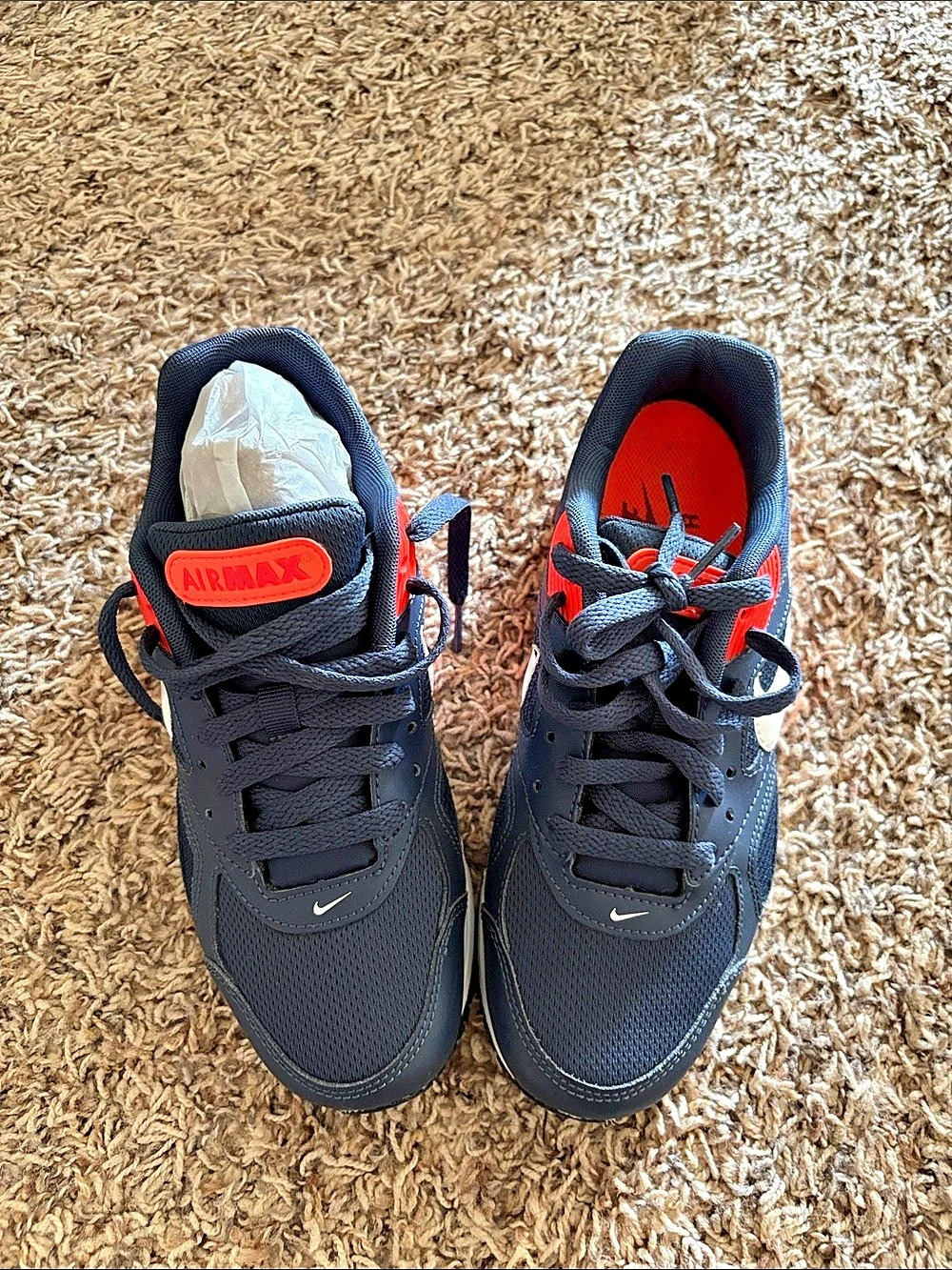 Nike Air Max Command Sneakers in Black & Red